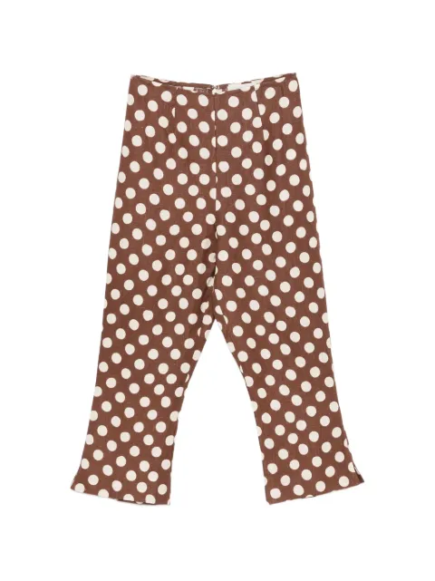 Faithfull Valeria polka-dot trousers Brown FF4792COD