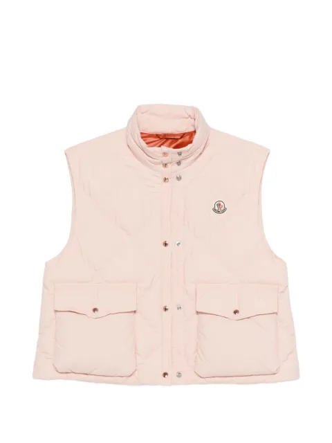 Moncler Biois quilted gilet Pink L10931A0011759815