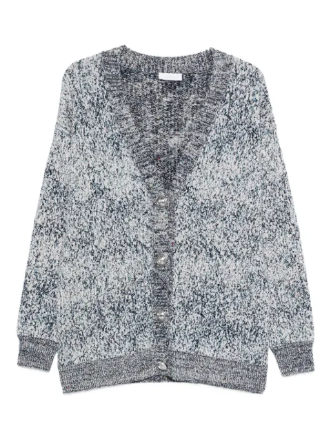 Rabanne V-neck button-front cardigan Blue 25HMPU066ML0328