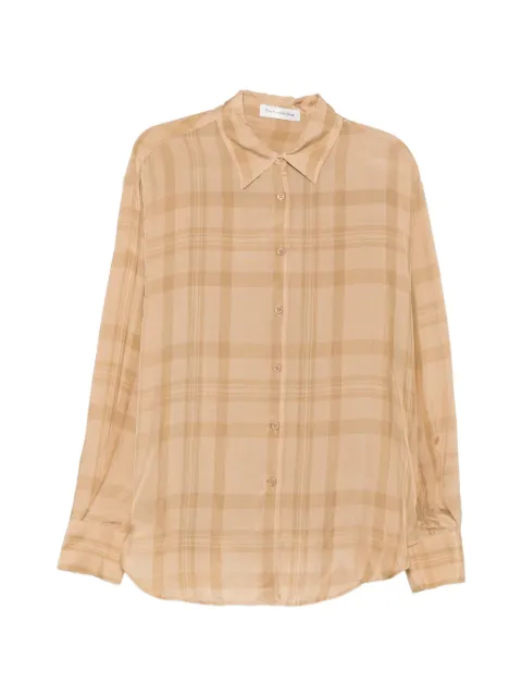 The Frankie Shop Peri check-pattern shirt Neutrals CHFS219279370103