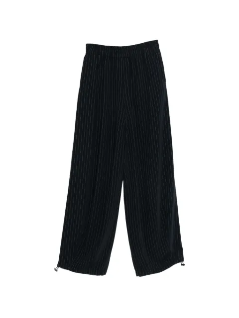The Frankie Shop Oakdale pinstripe track pants Black PAFS22015855
