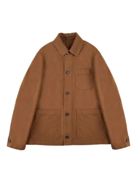 slowear x Moleskin blouson cotton jacket Brown 63I62620078