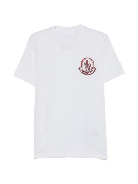 Moncler logo-patch T-shirt White L10918C0003489B8U