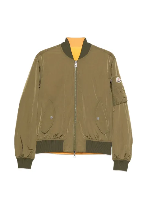 Moncler reversible logo-patch bomber jacket Green L10911A001115995F