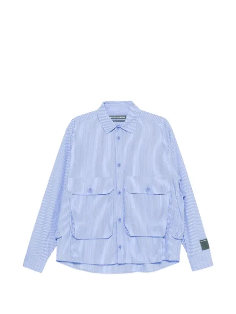 Reese Cooper striped cotton shirt Blue SS260036