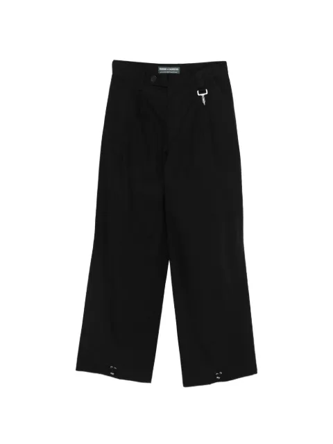 Reese Cooper pleated ripstop trousers Black SS260007