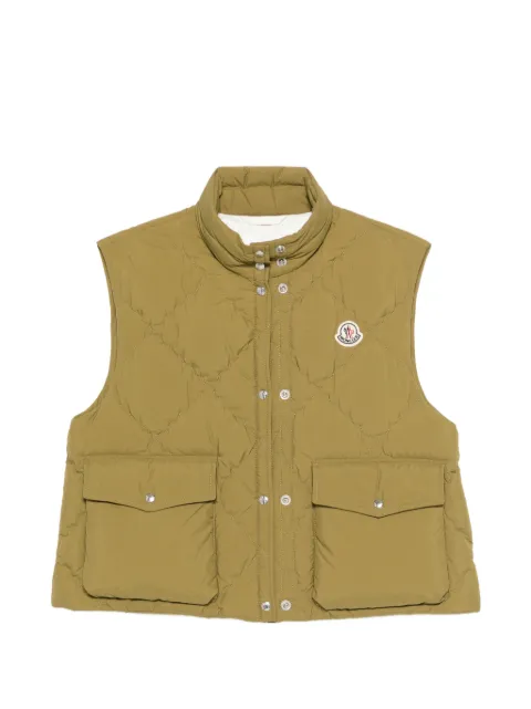 Moncler Biois quilted pocket gilet Green L10931A0011759815