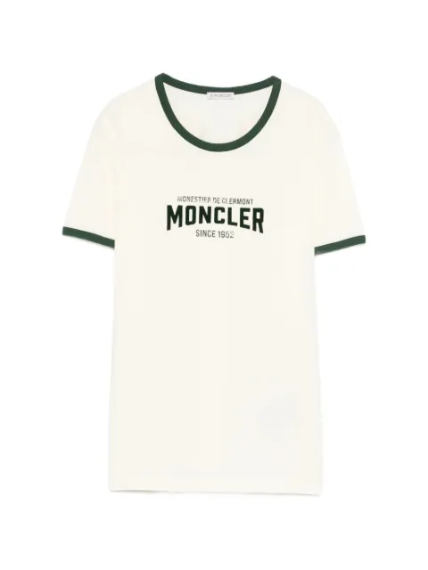 Moncler logo-print crew-neck T-shirt White L10938C0003189AUO