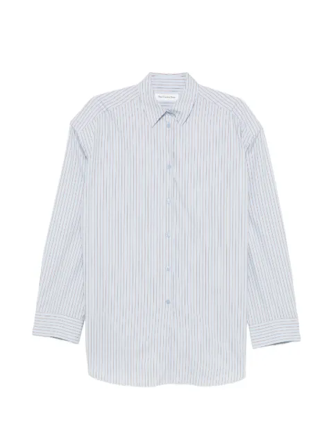 The Frankie Shop Oana striped-pattern shirt Blue CHFS22132937