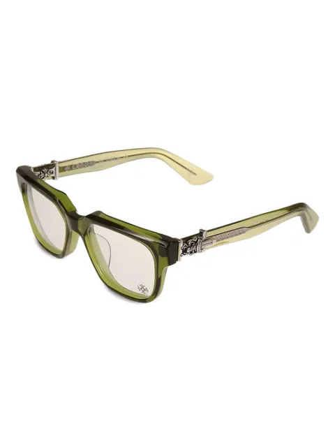 Chrome Hearts Vagillionaire II square-frame glasses Green CHRM0438