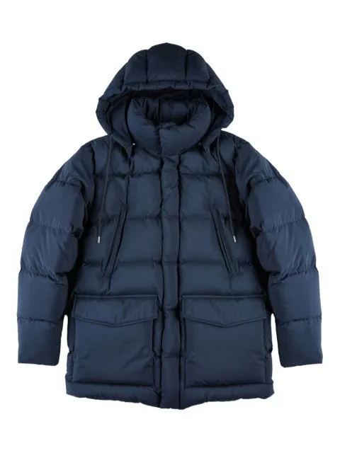 slowear x Montedoro quilted bomber jacket Blue 63M509M2079