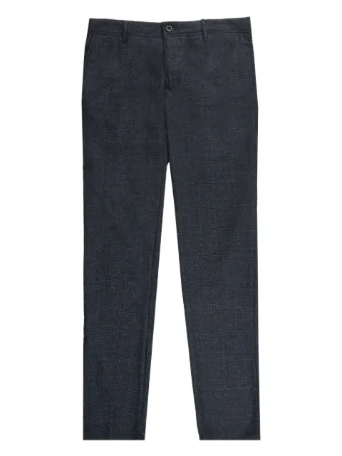 slowear x Incotex prince wales check trousers Blue 18S10040104