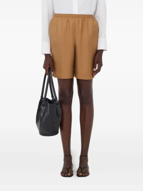 LouLou de Saison Zinia elasticated-waist shorts Brown ZINIALDS