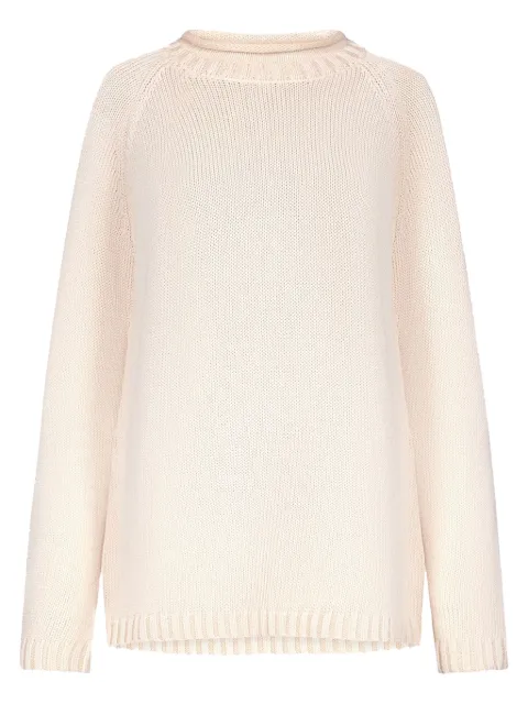 LouLou de Saison raglan-sleeve ribbed sweater Neutrals ZIMA