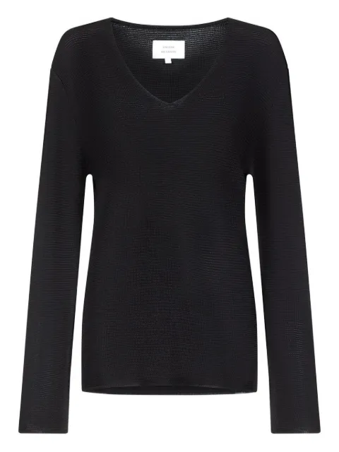 LouLou de Saison Saya V-neck sweater Black SAYA