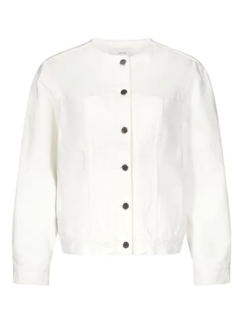 LouLou de Saison Rima patch-pocket jacket White RIMA