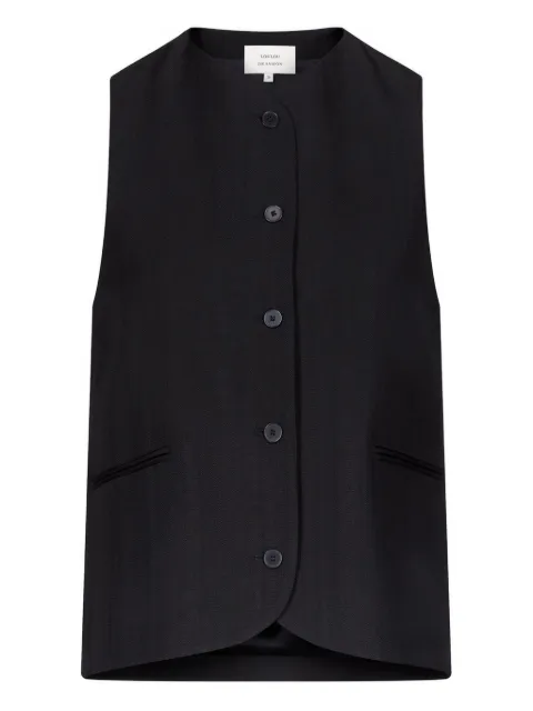 LouLou de Saison Paco single-breasted vest Black PACO