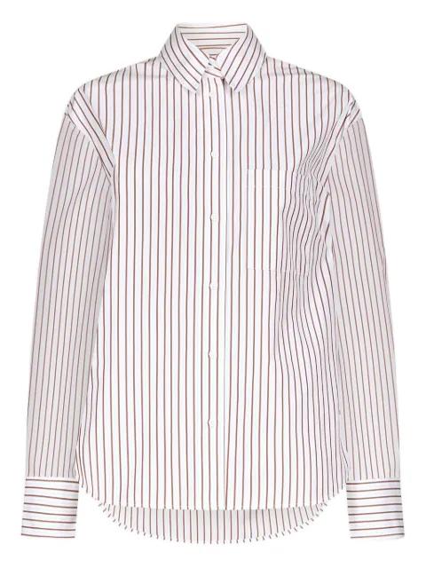 LouLou de Saison striped cotton shirt Red MAUDDRKRDLGHTBL