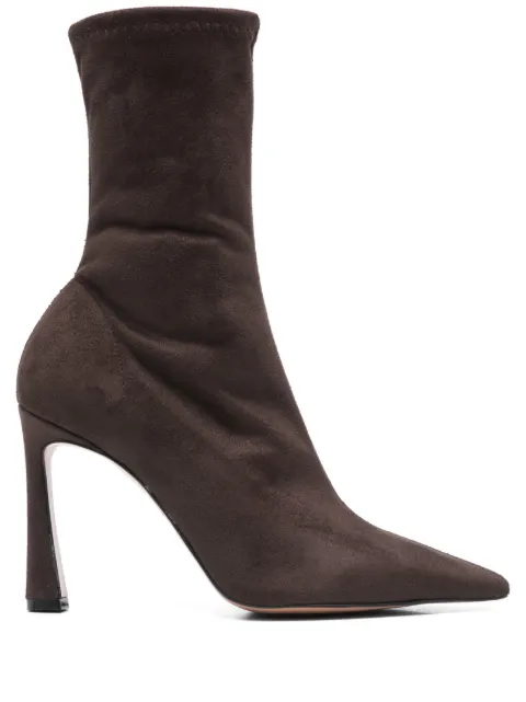 biancadi 95mm point-toe ankle boots Brown R918