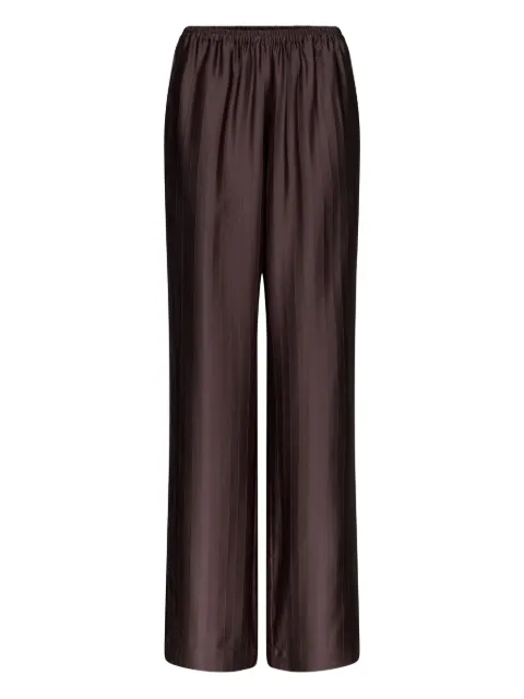 LouLou de Saison Kadala striped trousers Brown KADALA