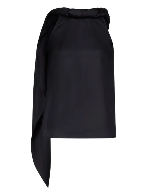 LouLou de Saison scarf-detail blouse Black WILMA