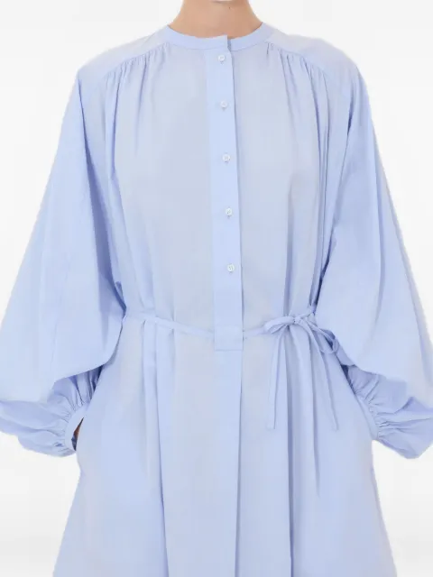 LouLou de Saison Vitti balloon-sleeve midi dress Blue VITTI