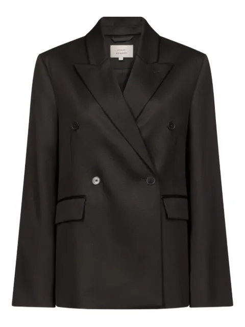LouLou de Saison Hornlds double-breasted peak-lapel blazer Black HORNLDS