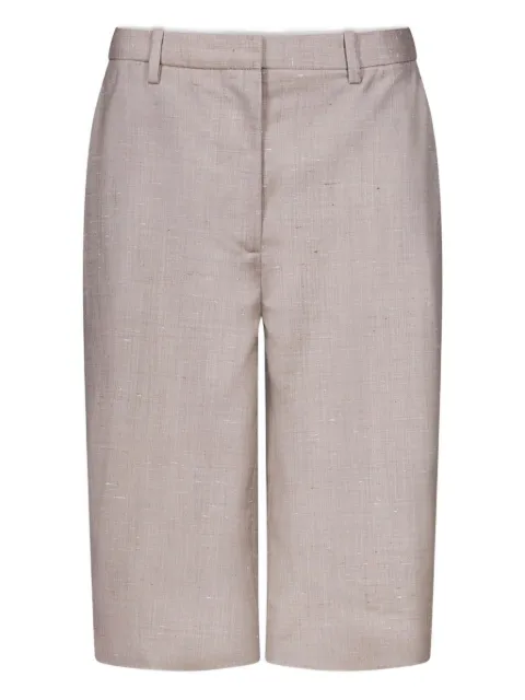 LouLou de Saison side-pocket knee-length shorts Neutrals RAY