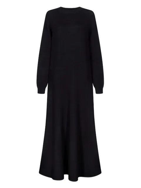LouLou de Saison Lucy long-sleeve maxi dress Black LUCY