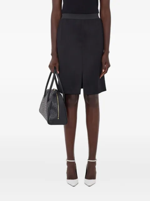 LouLou de Saison LIMA front-vent midi skirt Black LIMA