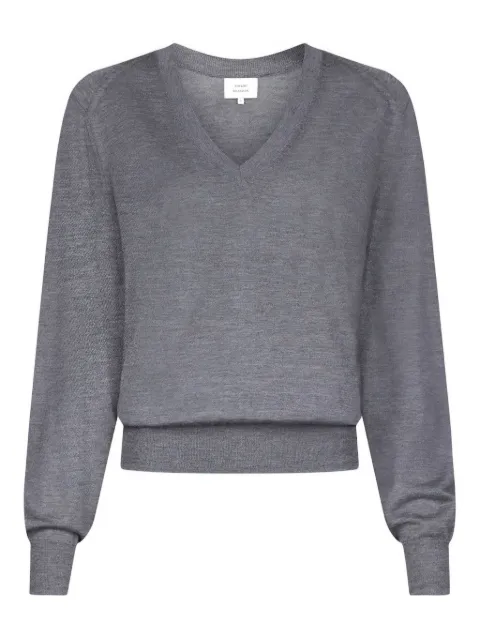 LouLou de Saison Juliolds V-neck ribbed sweater Grey JULIOLDS