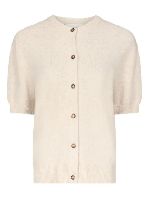 LouLou de Saison Jodi short-sleeve buttoned cardigan Neutrals JODI