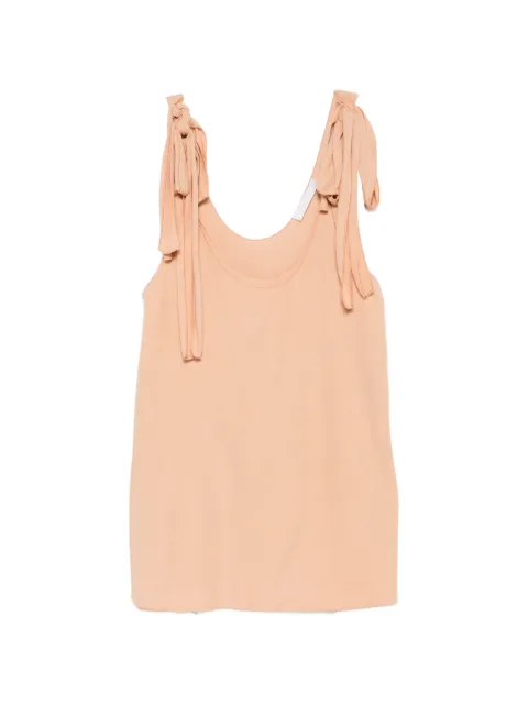 Chloé tie-fastening tank top Orange CHC22UHT60084