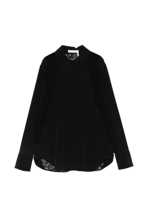 Chloé lace-panelled shirt Black CHC23SHT18004