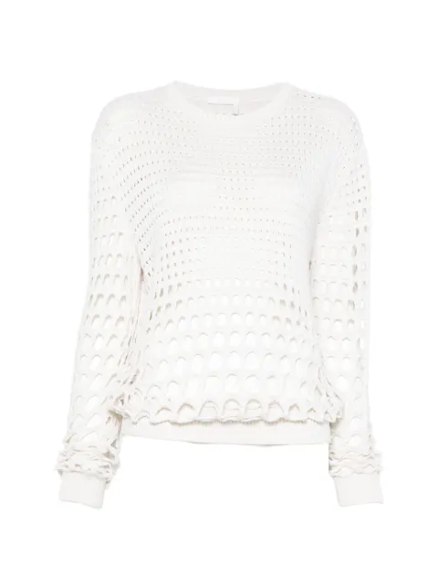 Chloé open-knit sweater White CHC23UMP17560