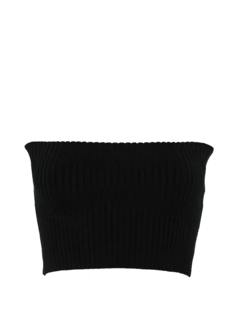 Chloé ribbed-knit bandeau top Black CHC22UMH05650