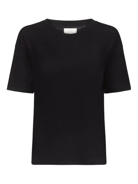 LouLou de Saison short-sleeve ribbed T-shirt Black EZRALDS