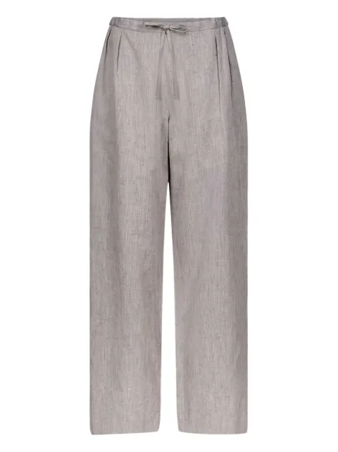 LouLou de Saison Clark pleated drawstring trousers Grey CLARK