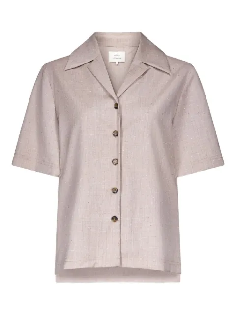 LouLou de Saison button short-sleeve shirt Neutrals BOA