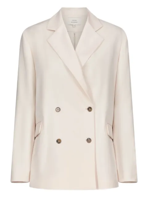 LouLou de Saison Donau Lds double-breasted flap blazer Pink DONAULDS