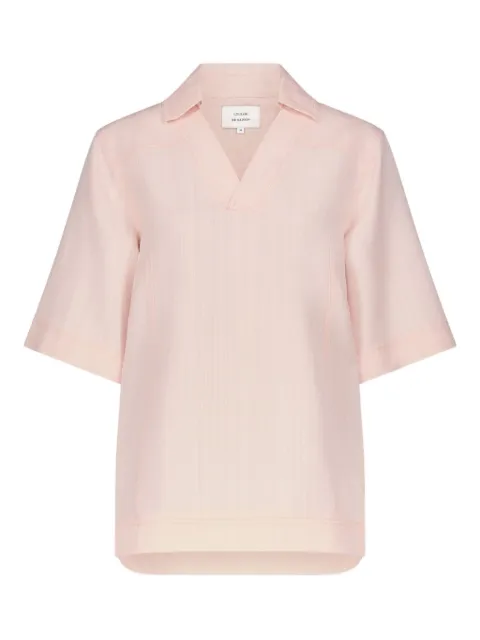 LouLou de Saison Ermo open neck top Pink ERMO