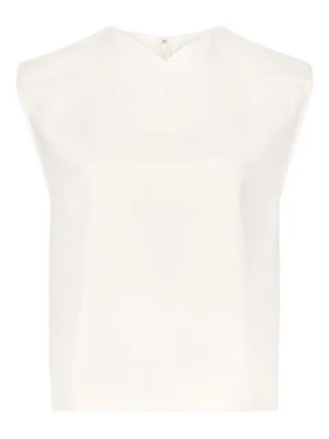 LouLou de Saison Daika V-neck boxy top Neutrals DAIKAIVIV