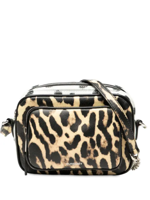 Burberry Pre-Owned 2000-2017 Leopard Printed Leather Camera Bag crossbody bag Brown 2CQ0A09WMT23TU56