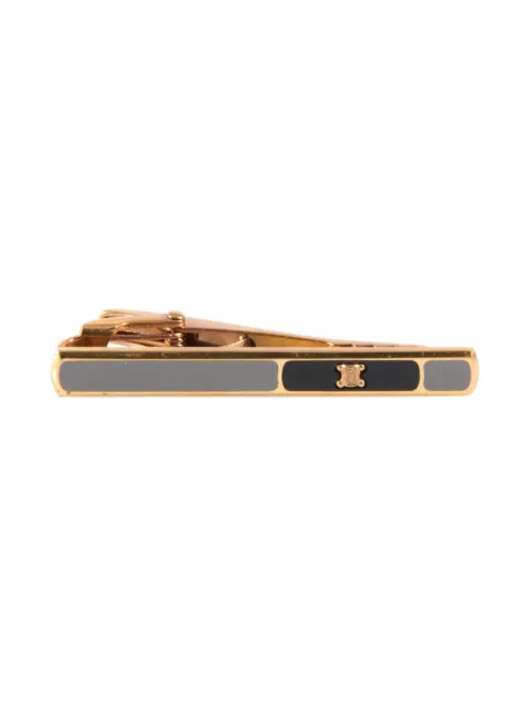 Celine Pre-Owned 1990s Triomphe tie clip Gold 15016227