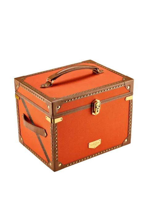 WOLF Ida trunk jewellery box (28cm x 21.6cm) Orange 190039