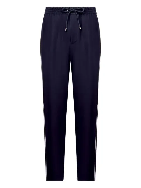 LOEWE drawstring side-stripe trousers Blue H526Y04X62