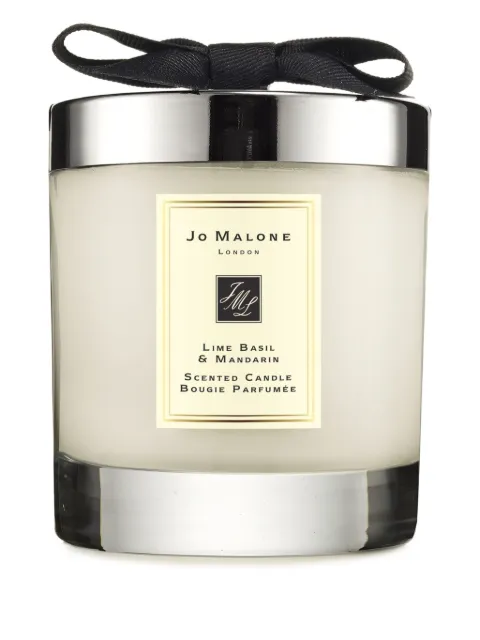 Jo Malone London Lime Basil & Mandarin bow-detail candle (200g) White L0W2010000200G