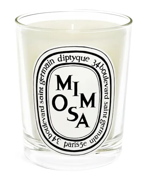 Diptyque Mimosa classic-model candle (190g) White 0DIP1BMI190GR