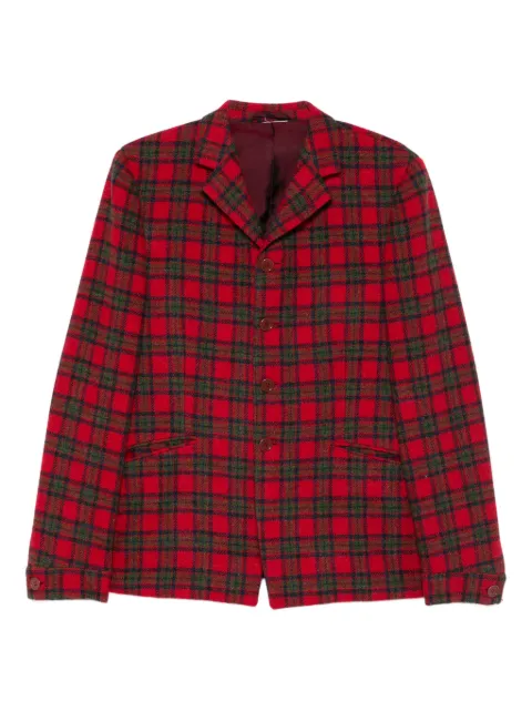 Romeo Gigli Pre-Owned 1990s checked jacket Red RG600UA
