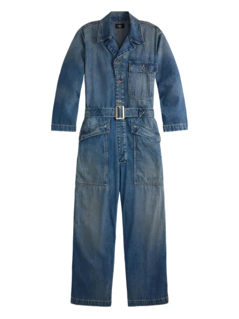 Ralph Lauren RRL belted cotton jumpsuit Blue 282P07677001
